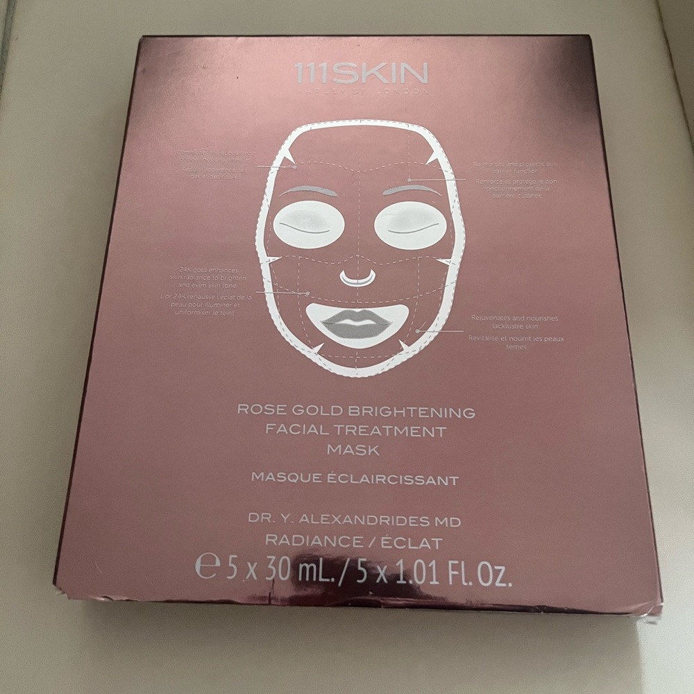 New 111Skin 5pack rose gold masks